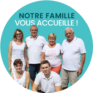 famille blanc camping